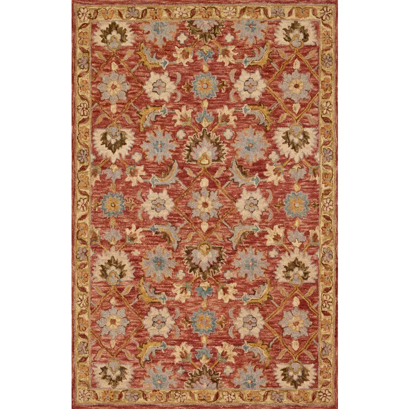 Victoria Terracotta / Gold Rug (2' 3" X 3' 9")