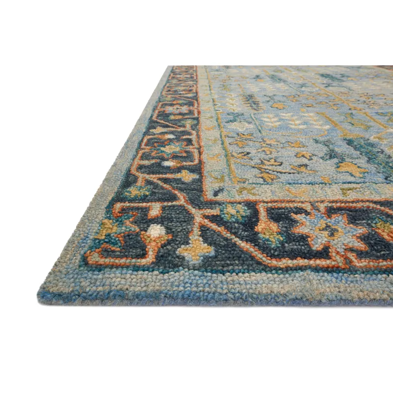 Victoria Lt Blue / Dk Blue Rug (2' 3" X 3' 9")