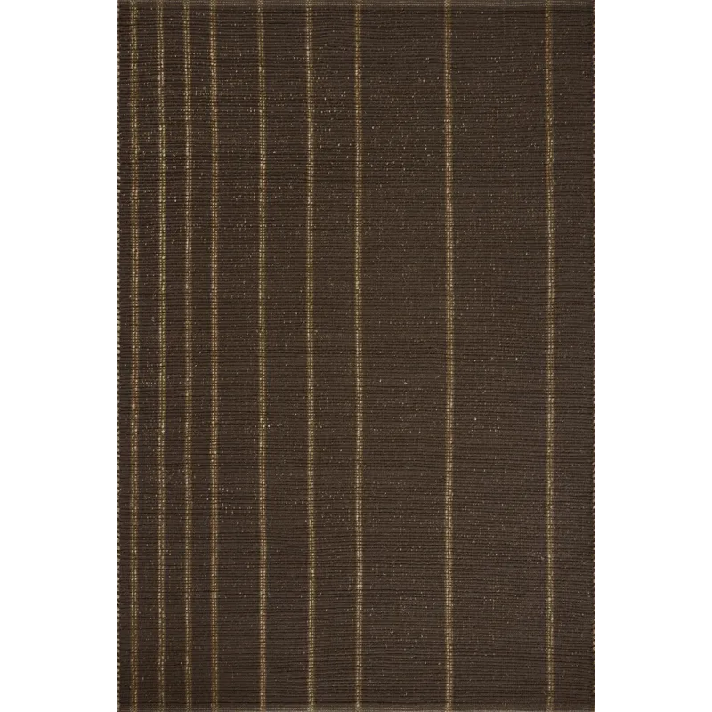 Leanne Ford x Loloi Weatherstaff Espresso / Natural 3\'-6\" x 5\'-6\" Rug