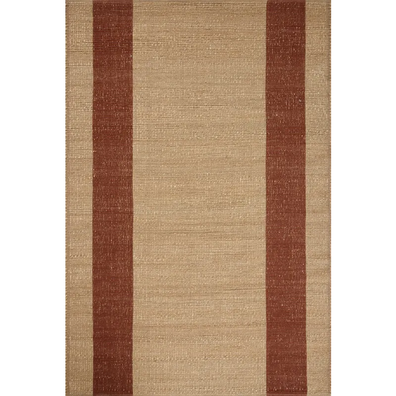 Leanne Ford x Loloi Weatherstaff Natural / Brick 5\'-0\" x 7\'-6\" Rug