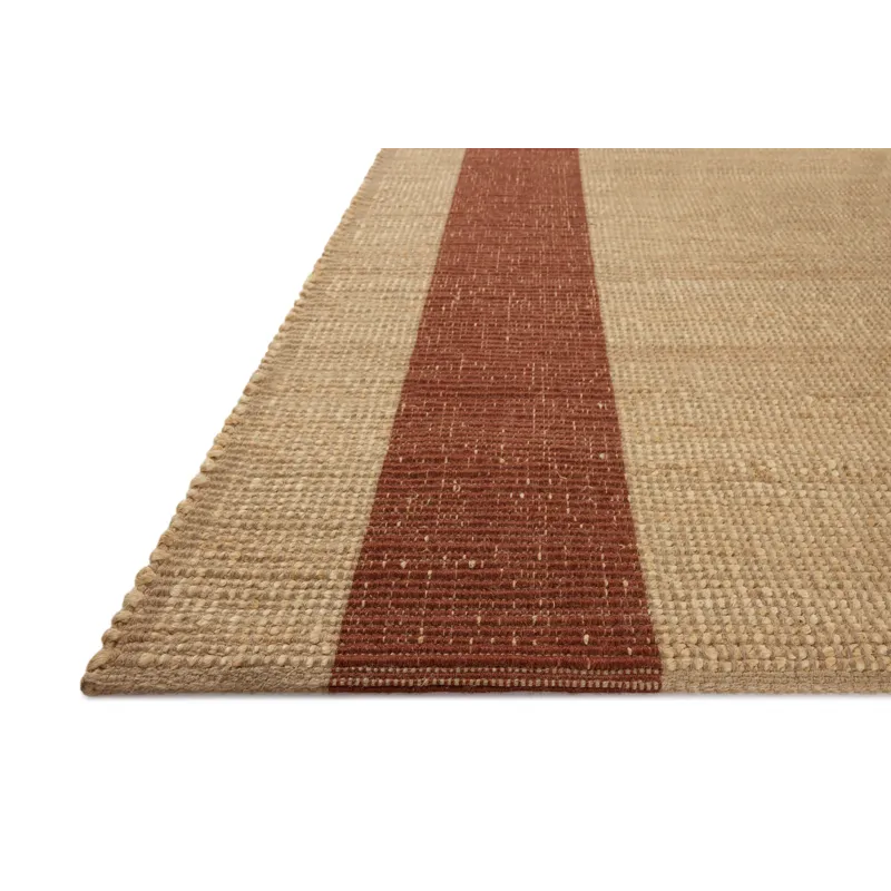 Leanne Ford x Loloi Weatherstaff Natural / Brick 5\'-0\" x 7\'-6\" Rug