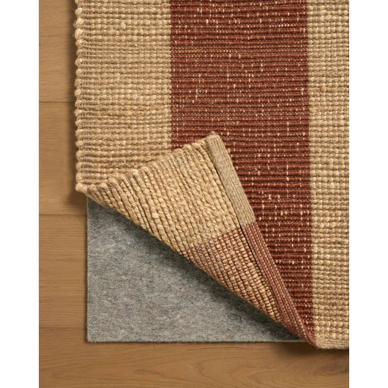 Leanne Ford x Loloi Weatherstaff Natural / Brick 5\'-0\" x 7\'-6\" Rug