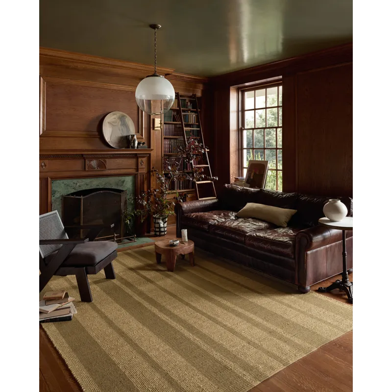 Leanne Ford x Loloi Weatherstaff Natural / Olive 9\'-3\" x 13\' Rug