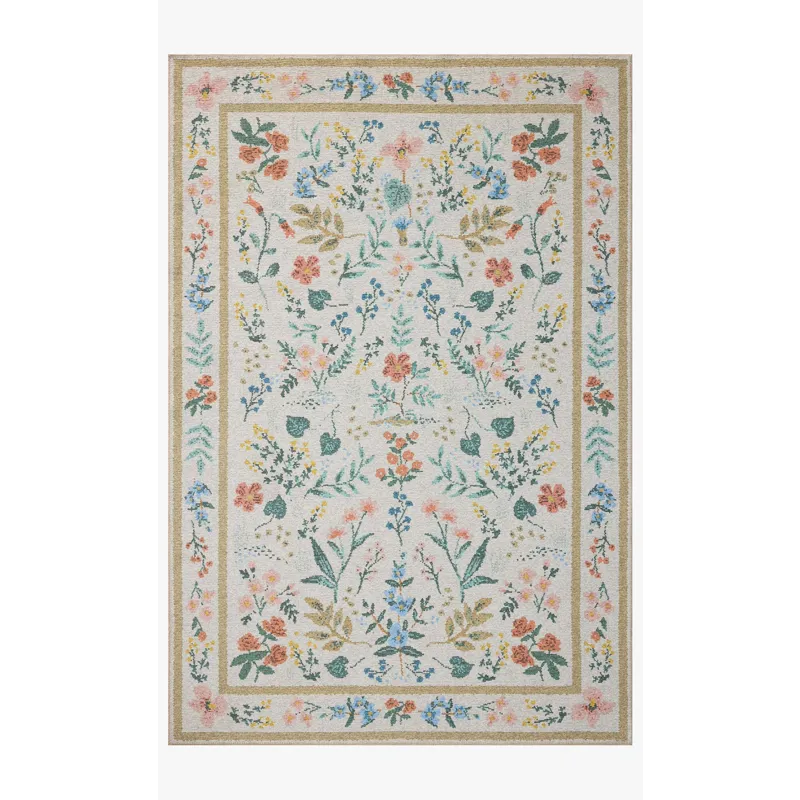 Loloi X Rifle Paper Co. Rpc Wildwood 5\'-0\" X 5\'-0\" Round Rug