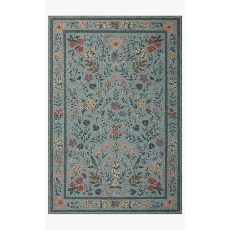 Loloi X Rifle Paper Co. Rpc Wildwood 5\'-0\" X 5\'-0\" Round Rug