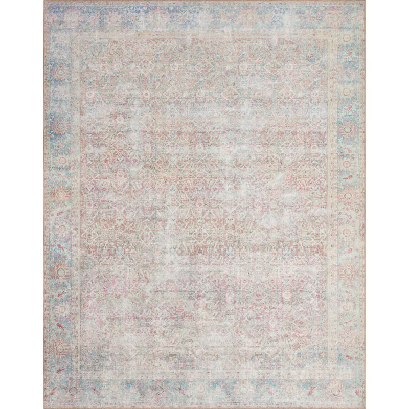 Wynter Red / Teal Rug (2' 6" X 7' 6")
