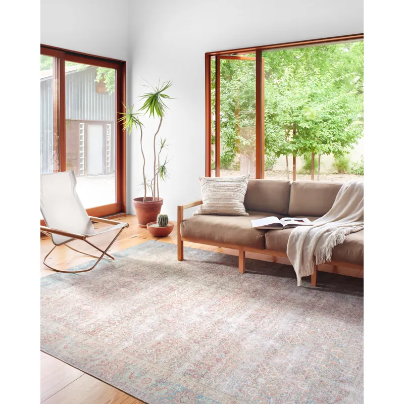 Wynter Red / Teal Rug (2' 6" X 7' 6")