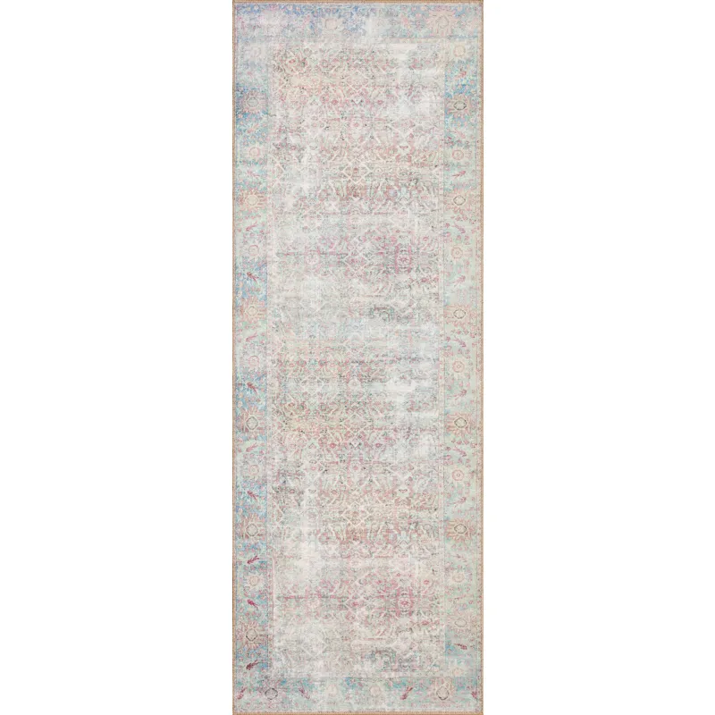 Wynter Red / Teal Rug (2' 6" X 7' 6")