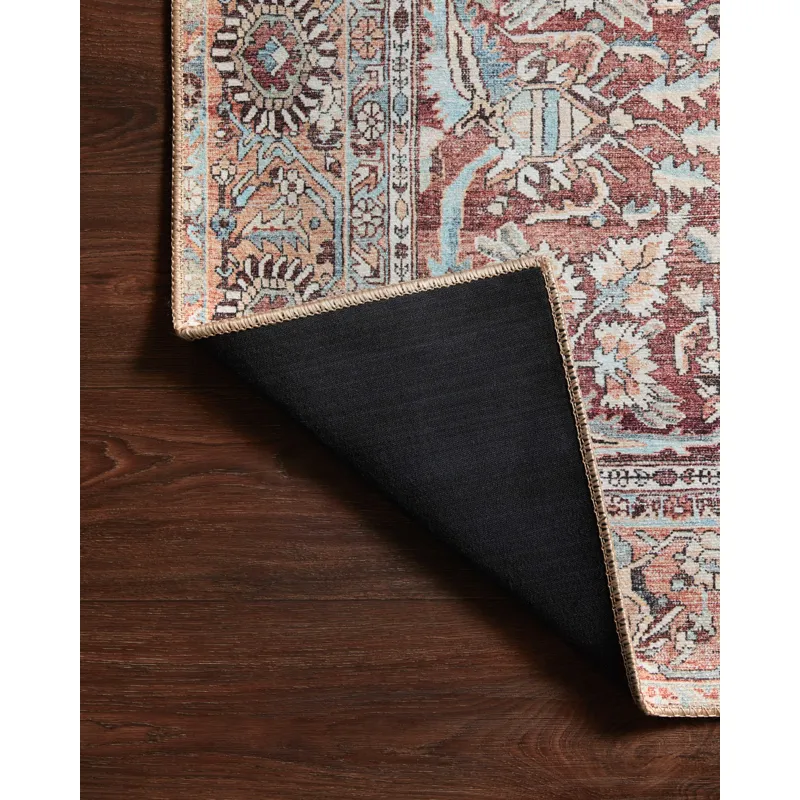 Wynter Tomato / Teal Rug (2' 6" X 9' 6")