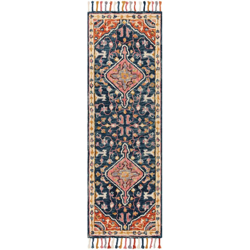Zharah Navy / Multi Rug (5' 0" X 7' 6")