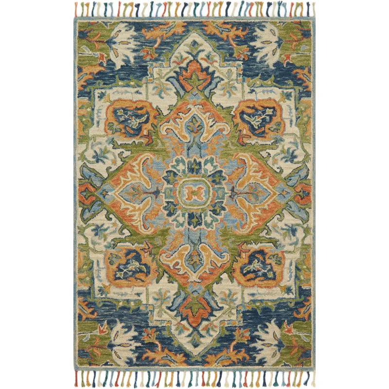 Zharah Blue / Multi Rug (9' 3" X 13')