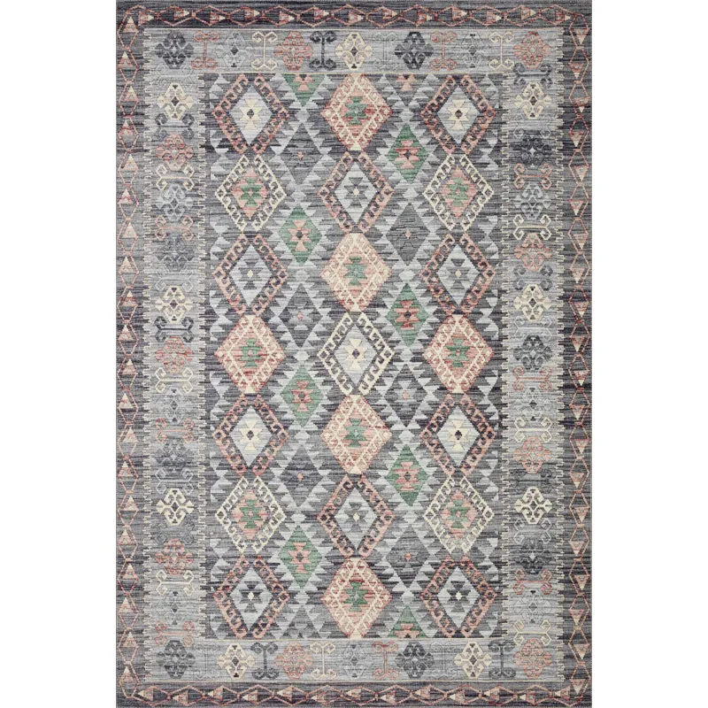 Zion Grey / Multi Rug (2' 3" X 3' 9")