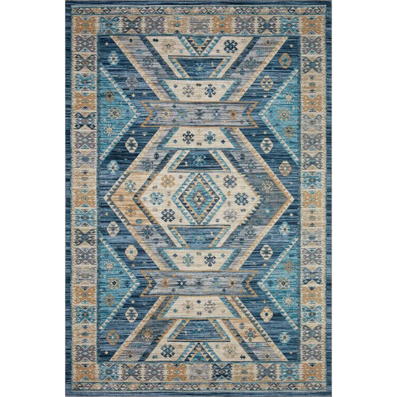 Zion Ocean / Gold Rug (5' 0" X 7' 6")