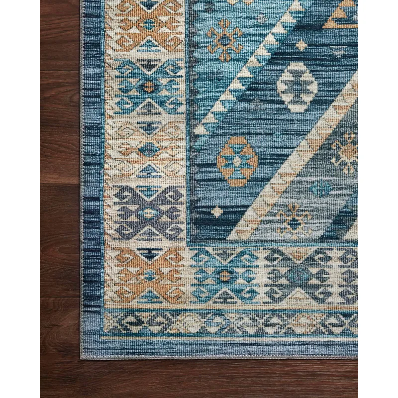 Zion Ocean / Gold Rug (5' 0" X 7' 6")
