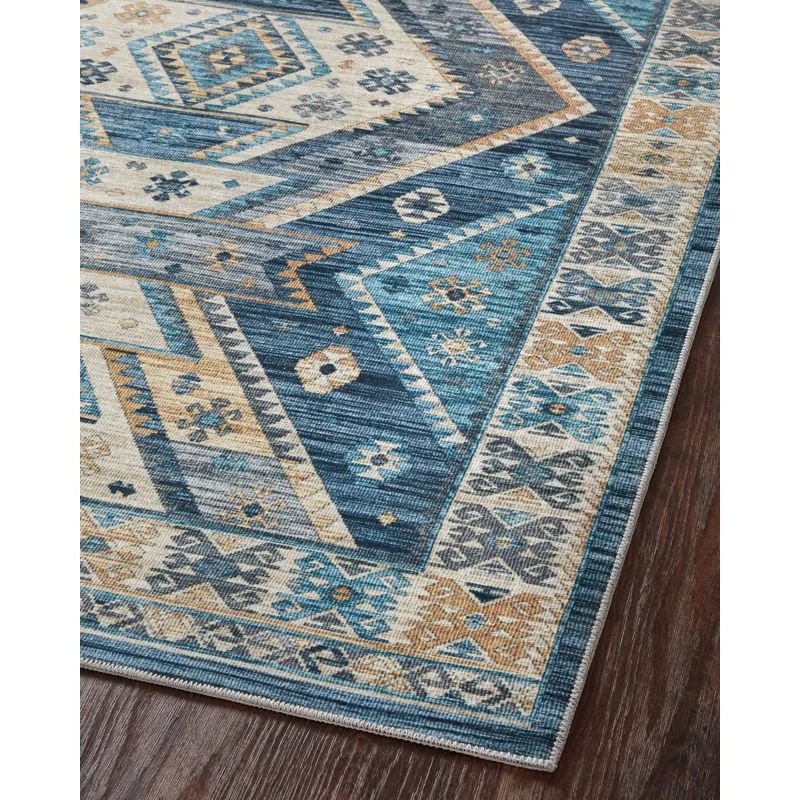 Zion Ocean / Gold Rug (5' 0" X 7' 6")