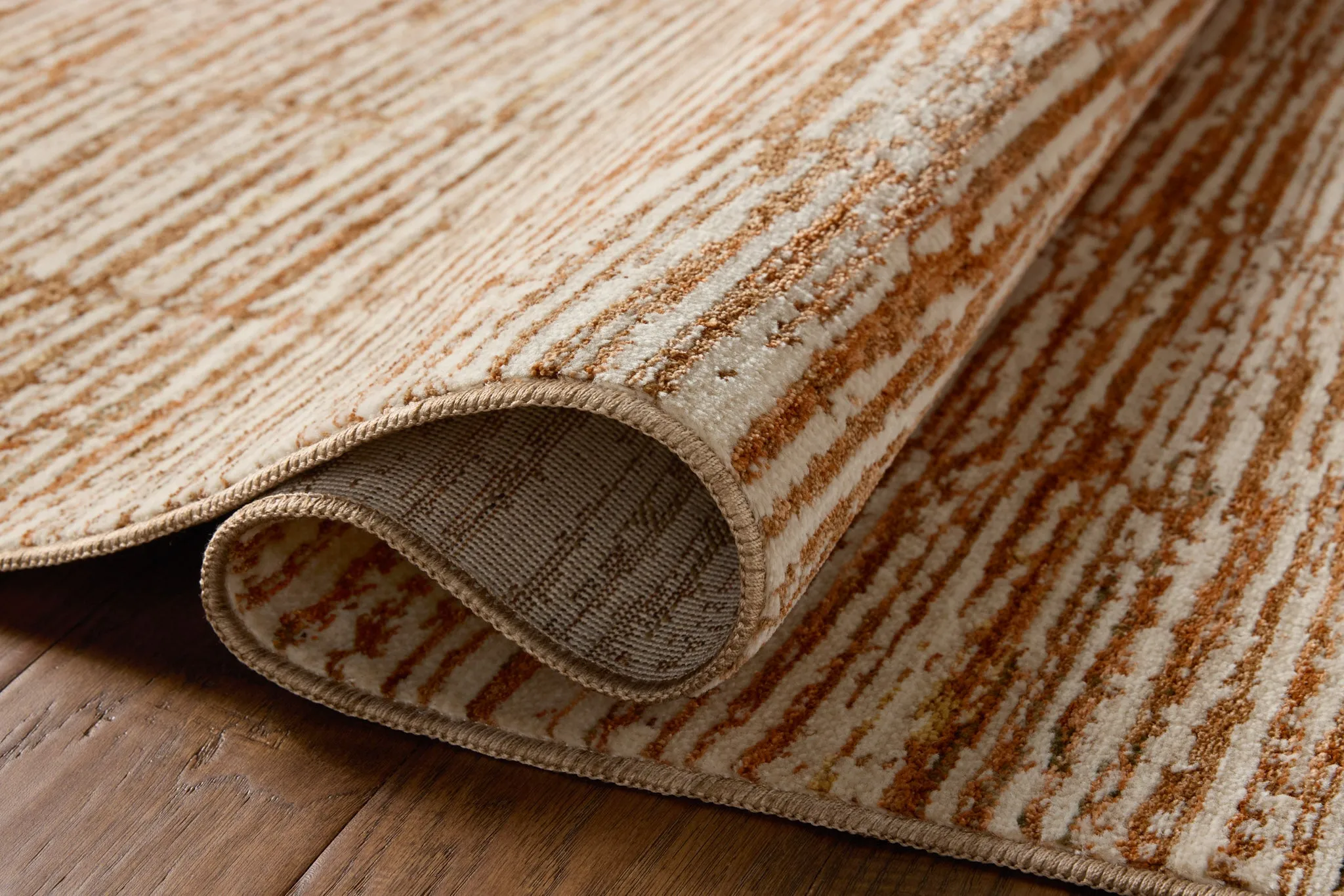 Loloi Nellie Rug - Terracotta / Ivory NELLNEL-01TCIVB6F7 at