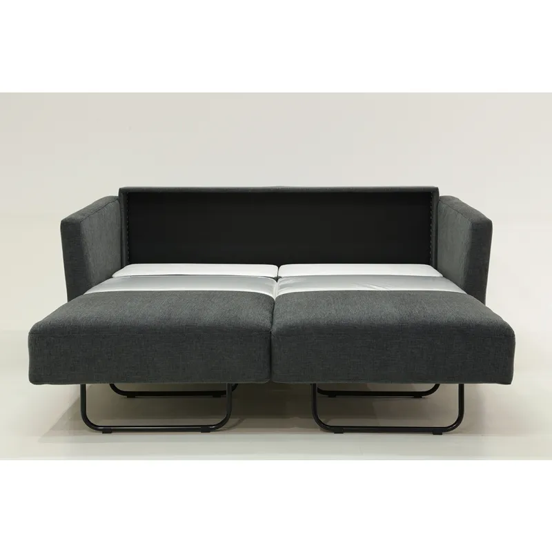 Monika Queen Size Loveseat Sleeper Oliver 515 / 234/9 Chrome