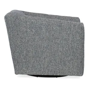 Elio Tufted Swivel Chair - Fabric