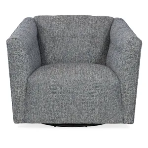 Elio Tufted Swivel Chair - Fabric