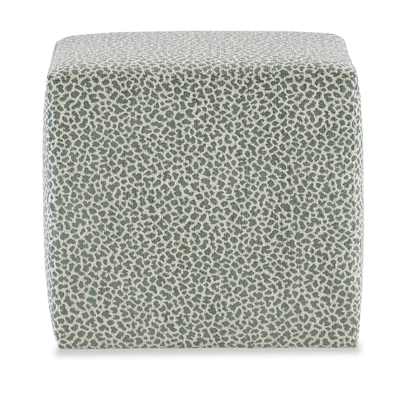 Avah 18in Cube Ottoman - Fabric