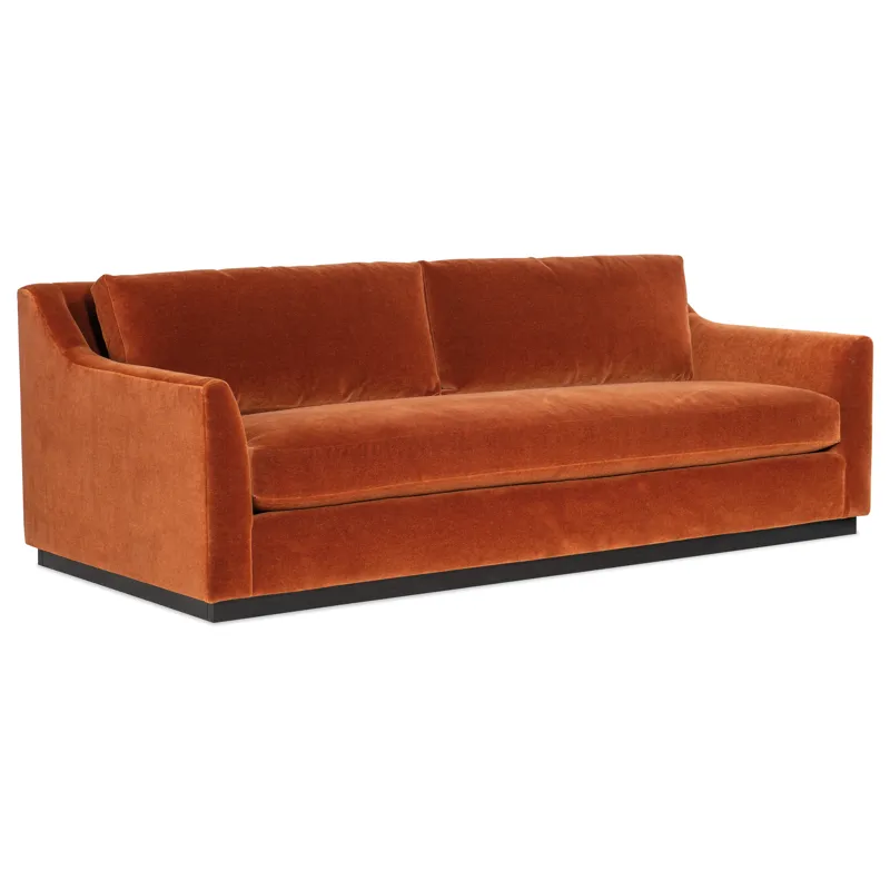 Jasmine Slope Arm Bench Seat Sofa - Fabric
