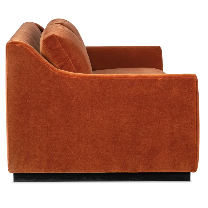 Jasmine Slope Arm Bench Seat Sofa - Fabric
