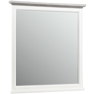 Charleston Mirror - Dove Gray/Brushed Antique White