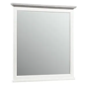 Charleston Mirror - Dove Gray/Brushed Antique White