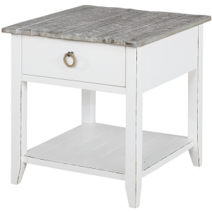 End Table 1 Drawer AW Boardwalk Top