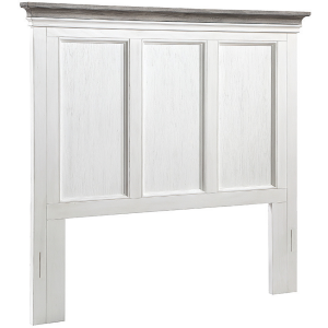 Charleston Queen Headboard - Dove Gray/Brushed Antique White