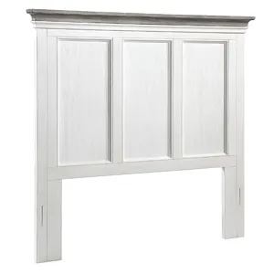 Charleston Queen Headboard - Dove Gray/Brushed Antique White