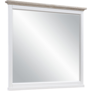 Savannah Mirror - Ash Veneers Seabiscuit/White