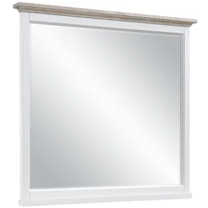 Savannah Mirror - Ash Veneers Seabiscuit/White