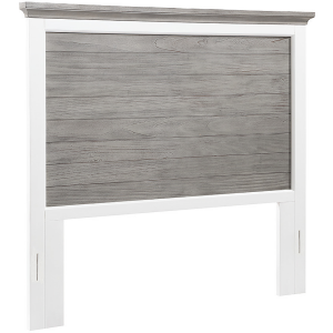 Harbor Breeze Queen Headboard - Dove Gray/White