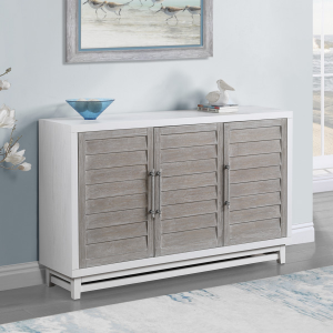 Maui Credenza 3 Door - White/French Grey