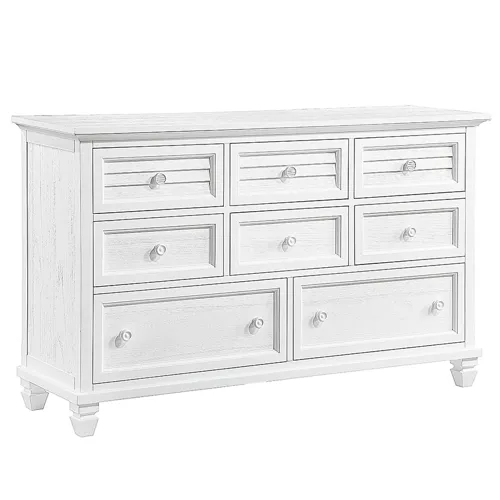 Seawatch 8 Drawer Dresser - White