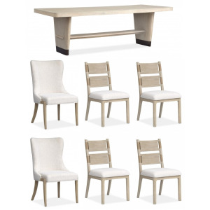 Sunset Cove - Brown 7  PC Trestle Dining Set