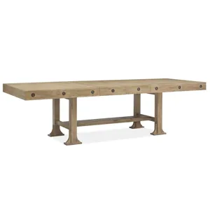 Lynnfield Wood Trestle Dining Table Top