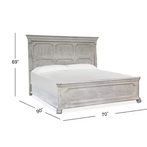 Bronwyn Alabaster Queen Panel Bed