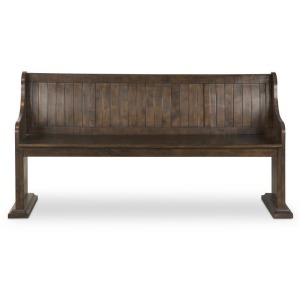 Wood Bench w/ Back