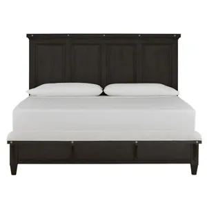 Sierra Queen Panel Bed Upholstered Footboard