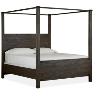Abington Queen Poster Bed HB+FB+Short Canopies+Slats