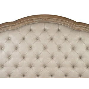 Marisol Fawn Queen Upholstered Sleigh Bed