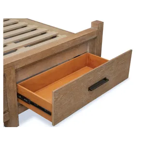 Plum Creek Sierra Brown Queen Panel Storage Bed