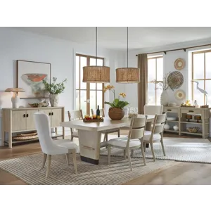 Sunset Cove - Brown 9 PC Trestle Dining Set