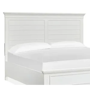 Charleston Queen Panel Bed Headboard - White