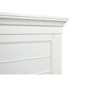 Charleston White Dove California King White Panel Bed