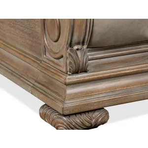Marisol Fawn Queen Upholstered Sleigh Bed