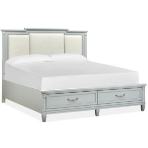 Glenbrook Queen Panel Bed Storage Footboard