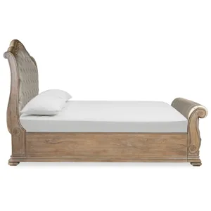 Marisol Fawn California King Upholstered Sleigh Bed